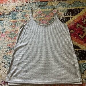 Vince Tank Top Gray  Sleeveless Top Sequin Size M